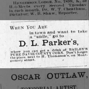1900 Apr DL Parker's Ad