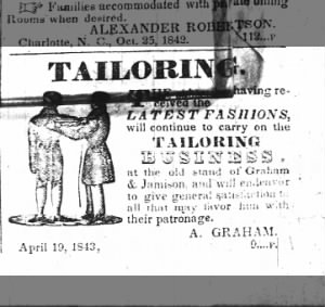 Graham and Jamison Tailoring - 1843