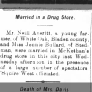 Neill Averitte December 08, 1909