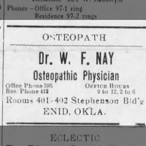 Dr. W.F. Nay