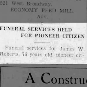 Obituary for James W. Roberts