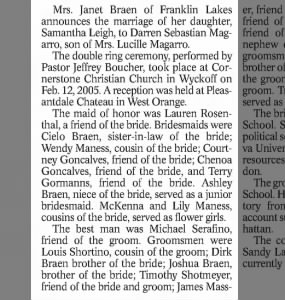 Samantha Leigh Braen Marriage