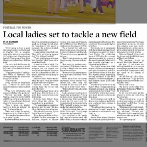 Local ladies set to tackle a new field