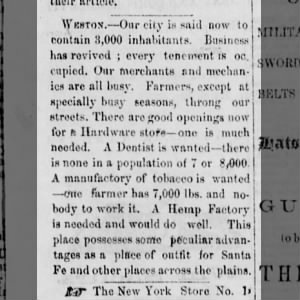 Editorial, The Border Times, May 7, 1864, 3