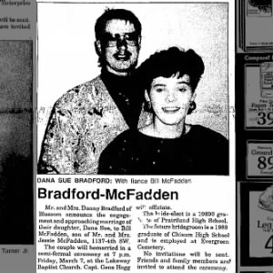 Bradford-McFadden Engagement Announcement