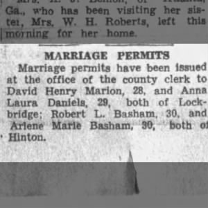Marriage Permits
