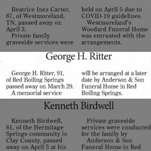 Obituary for George H. Ritter