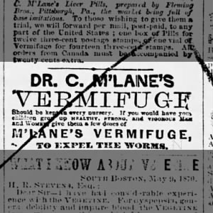 Vermifuge Patent Medicine 