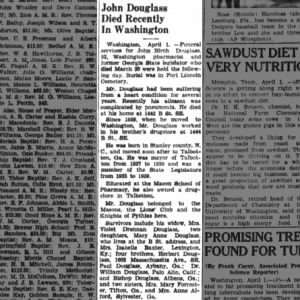 Obituary for John Birth Douglass