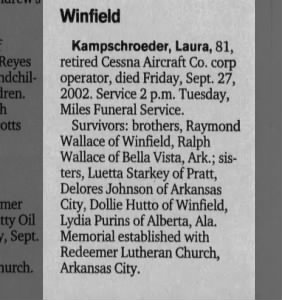 Obituary for Winfield Kampsch