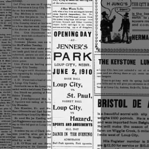 Jenners Park Opening Day 1910