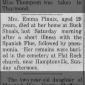 Obituary for Emma Pinnix