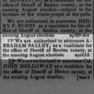 Abraham Salley for Sheriff