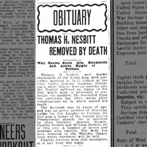 Thomas H Nesbitt Obituary