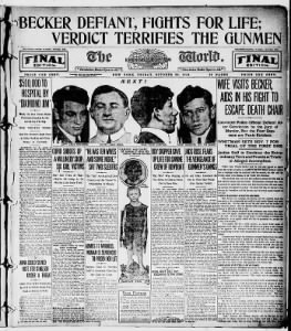 NYPD Lt. Charles Becker Convicted of First Degree Murder in the Rosenthal Case (Oct. 1912)