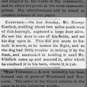 From page 3 of the Wednesday, May 18, 1859 Raftsman's Journal (Clearfield, PA)