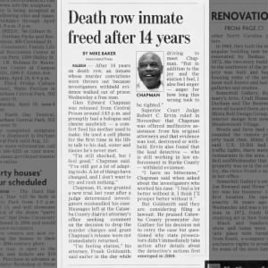 Death row inmate freed after 14 years