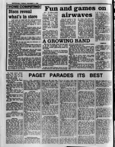1983 PAGET Results