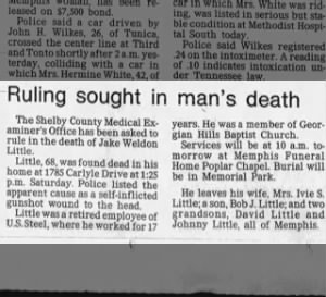Obituary for Jake Weldon Little