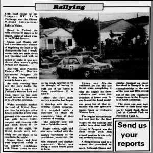 Shaun/Martin, Rally Wales 1992
