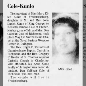 Marriage of Kunlo / Cole