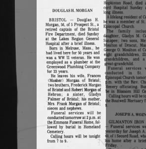 Douglas Hague Morgan obituary