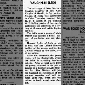 Marriage of Vaughn / Nielsen