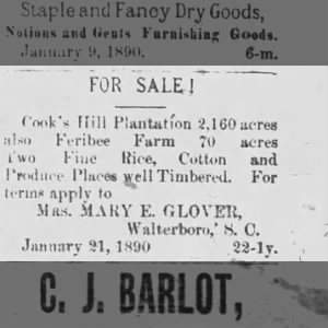 Cooks Hill Plantation for Sale