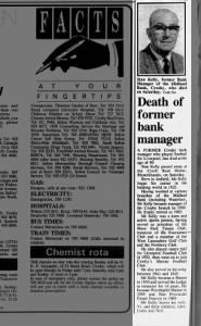 Stan Kelly Obituary in Crosby Herald 15 Apr 1993