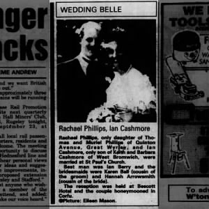 Marriage of Phillips / Cashmore