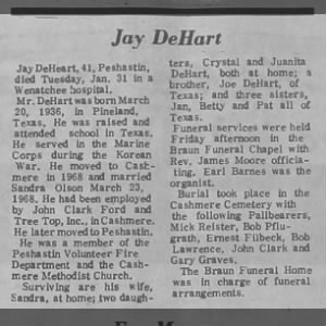 Obituary for Jay DeHart