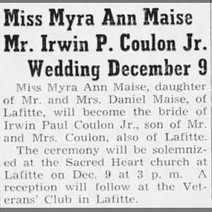 Wedding of MAISE/Coulon