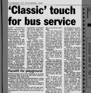 'Classic' touch for bus service