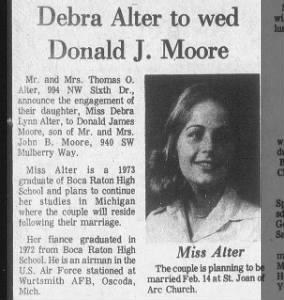 Marriage of Alter / Moore