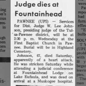 Judge dies at Fountainhead