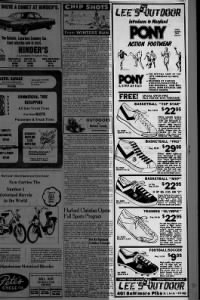 Pony shoe ad strip headlined by Top Star (Sept. 1976, MD)