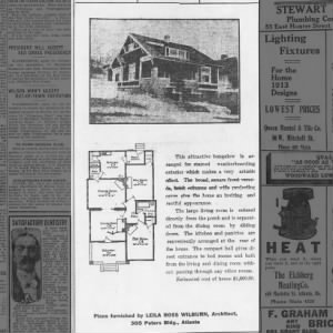 Leila Ross Wilburn - Architect - Advertisement 1913