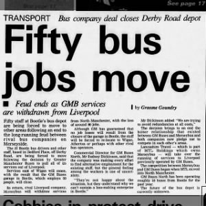 Fifty bus jobs move