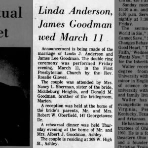 Marriage of Anderson / Goodman