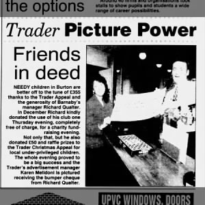Friends in deed - Burton Trader January 1996