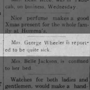 MrsGeorgeWheelerIllMetropolis Weekly Gazette
Fri, Dec 16, 1921 ·Page 2