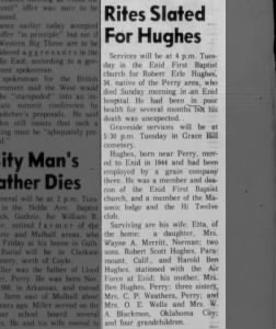 Obituary for Robert Erle Hughes