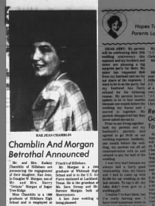 Marriage of Chamblin / Morgan