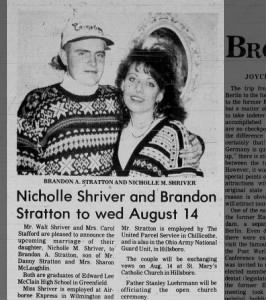 Re Marriage of Brandon A Stratton / Nicholle M Shriver