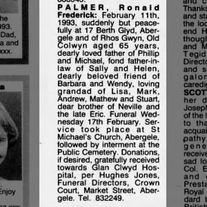 Ron Palmer death