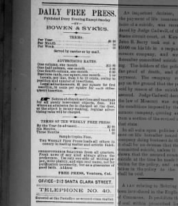 Ventura Free Press 6-2-1891