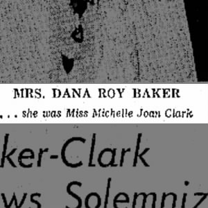 wedding of Dana Baker and Michelle Clark