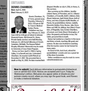 Obituary for Dennis Chambers