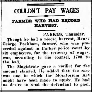 Couldn't pay wages, farmer who had record harvest