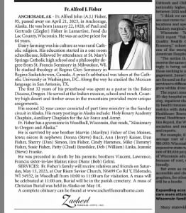 Obituary for Alfred John Fisher